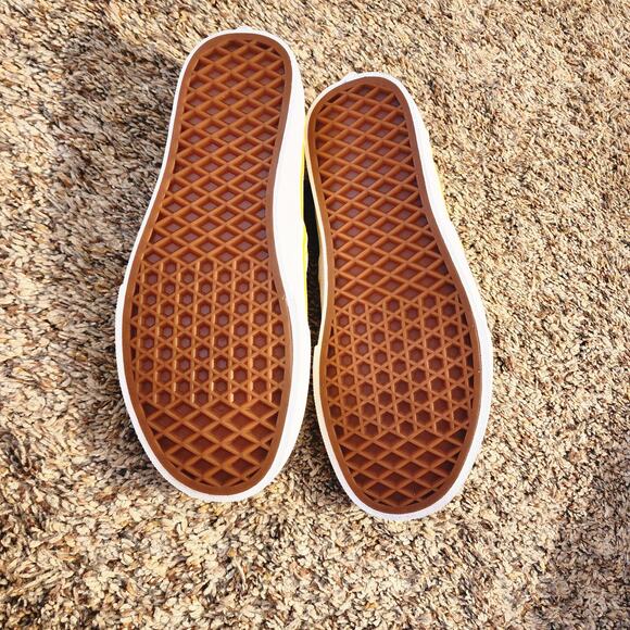 Vans Classic Slip-On Checkerboard Yellow White Size 6.5 - Picture 7 of 9
